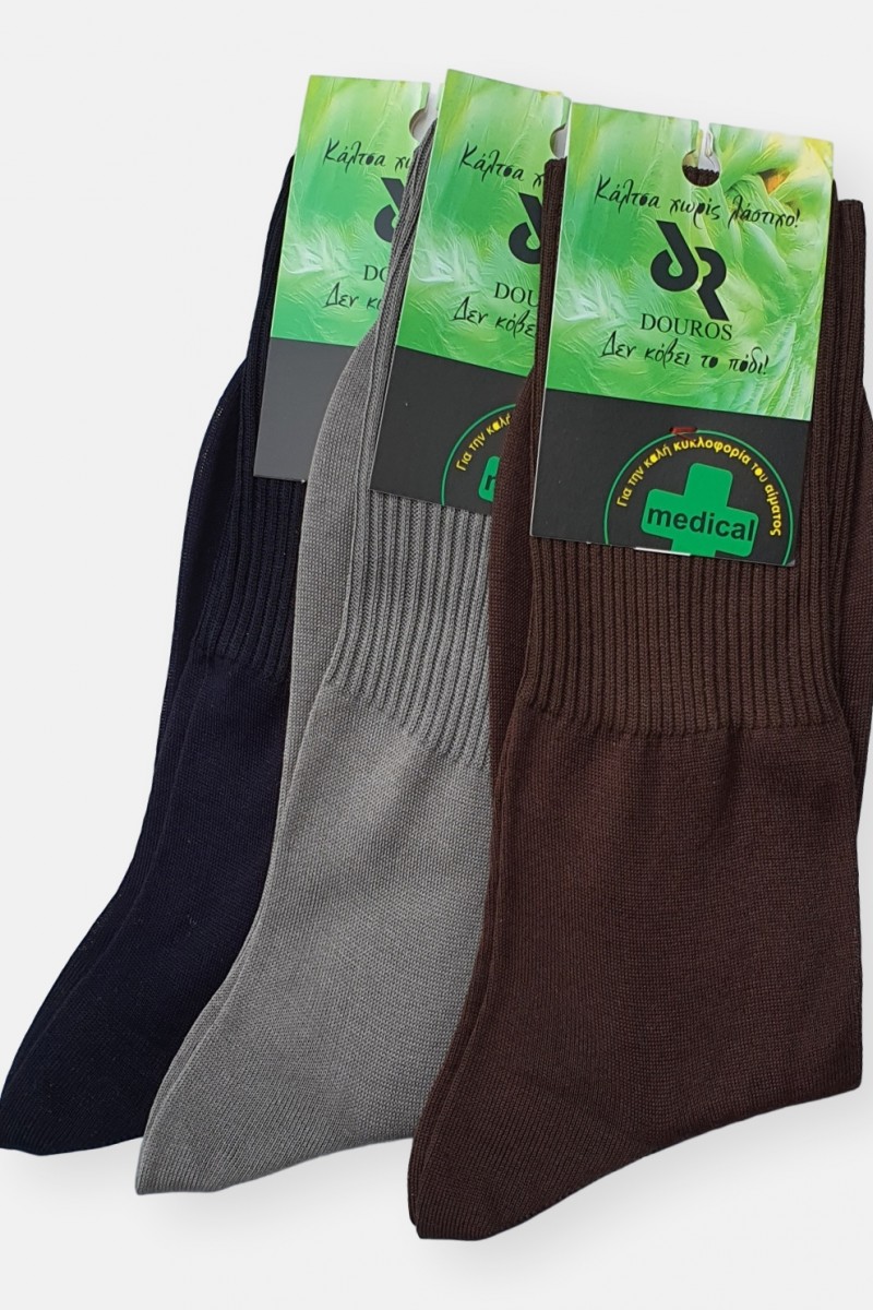Mens Cotton socks without elastic band 