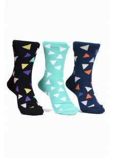 Trendy Cotton Socks TRIANGLES - UNISEX 