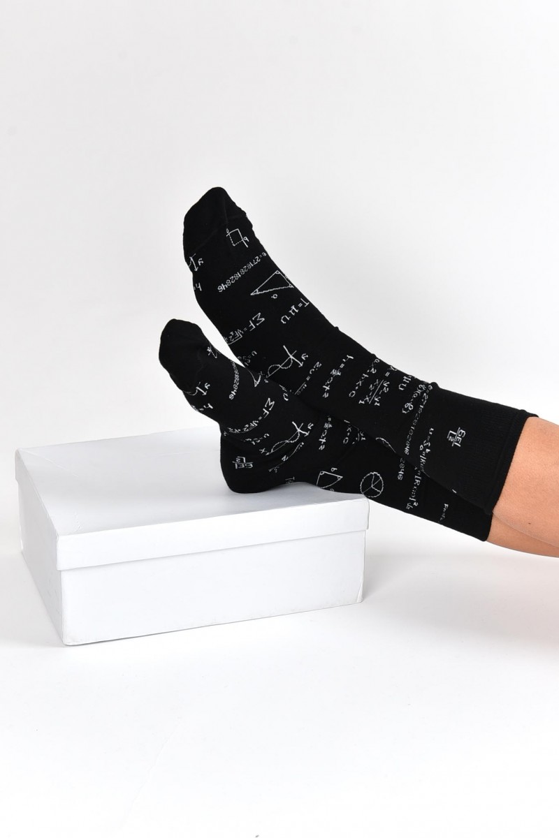 UNISEX Socks with Mathematic patterns 