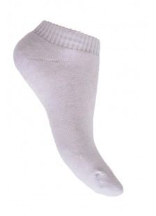 Unisex sports ankle socks in black and white