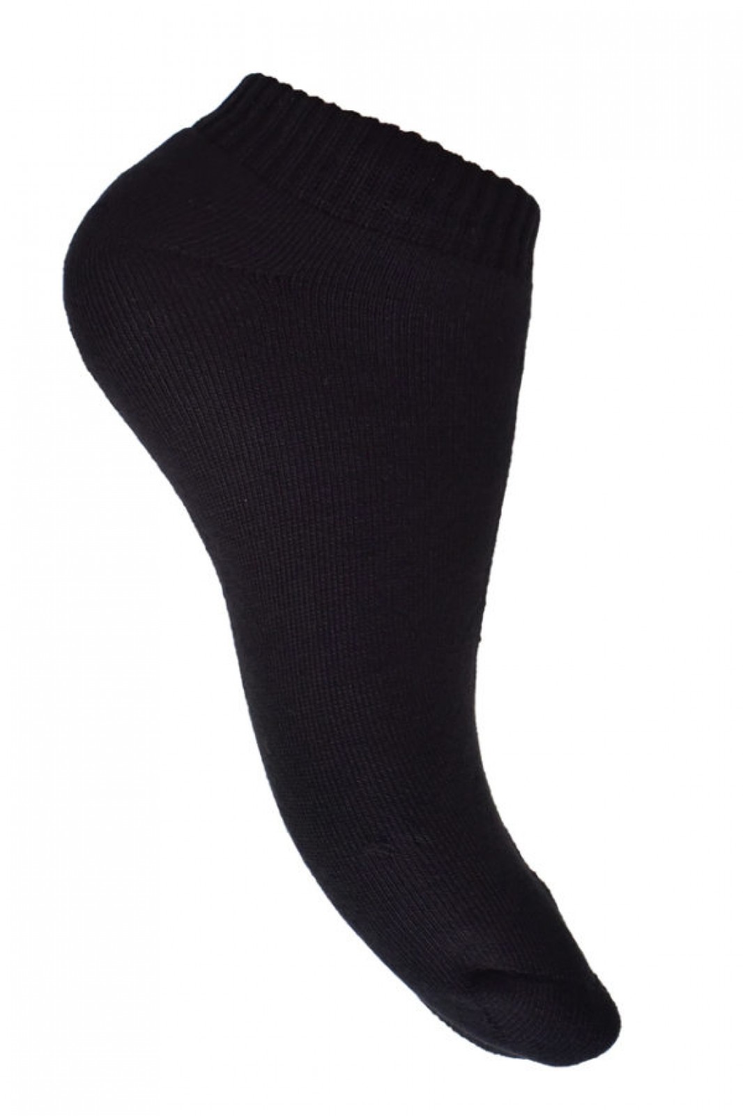 Unisex sports ankle socks in black and white