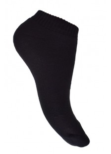 Unisex sports ankle socks in black and white
