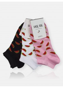 Womens low - cut socks SOCK-ING Watermelon