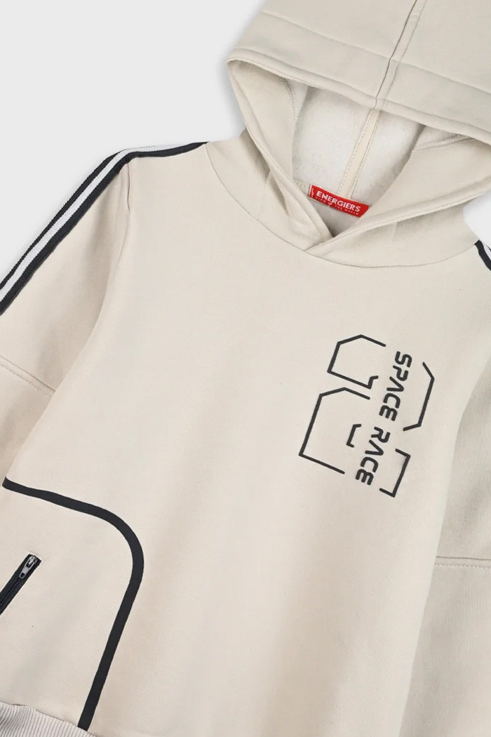 Energiers boys’ winter tracksuit set with hooded sweatshirt and long sweatpants