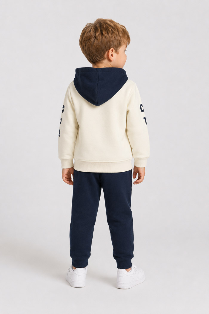 ENERGIERS boys' winter tracksuit set with hooded sweatshirt and long sweatpants