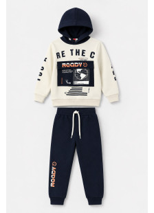 ENERGIERS boys' winter tracksuit set with hooded sweatshirt and long sweatpants
