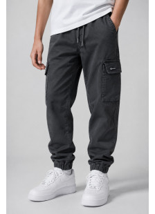 ENERGIERS boys' jogger cargo trousers with side cargo pockets and elasticated ankle cuffs