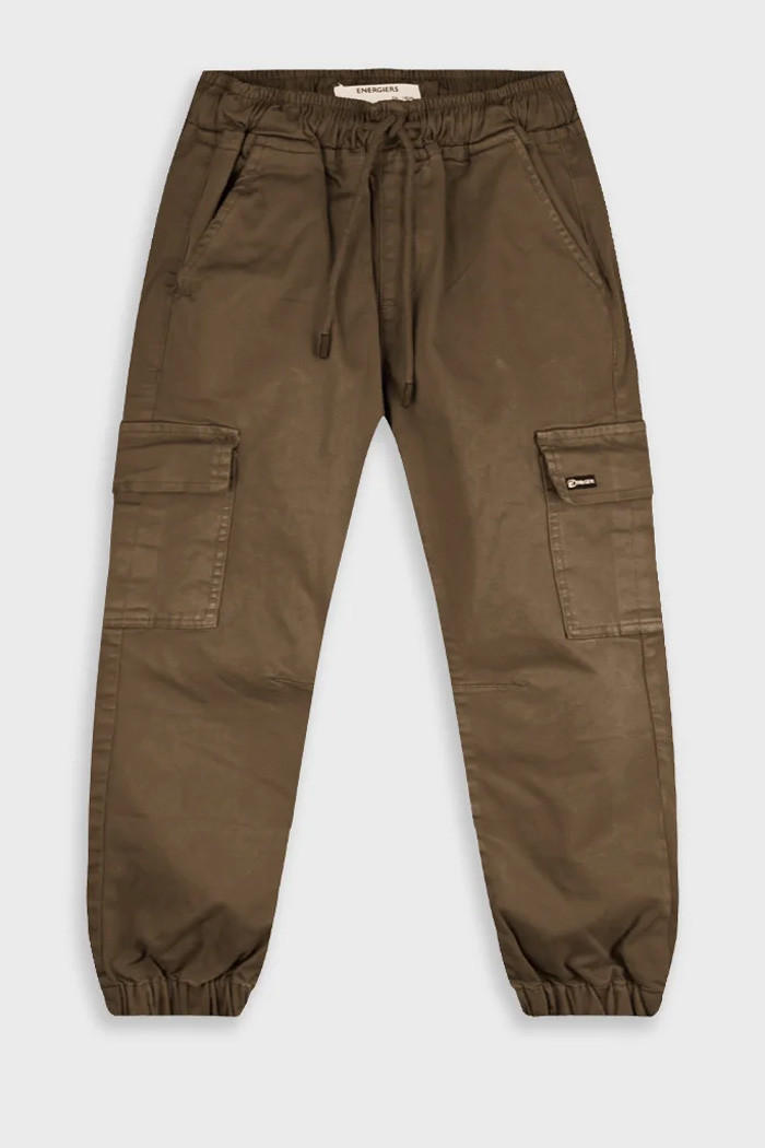ENERGIERS boys' jogger cargo trousers with side cargo pockets and elasticated ankle cuffs