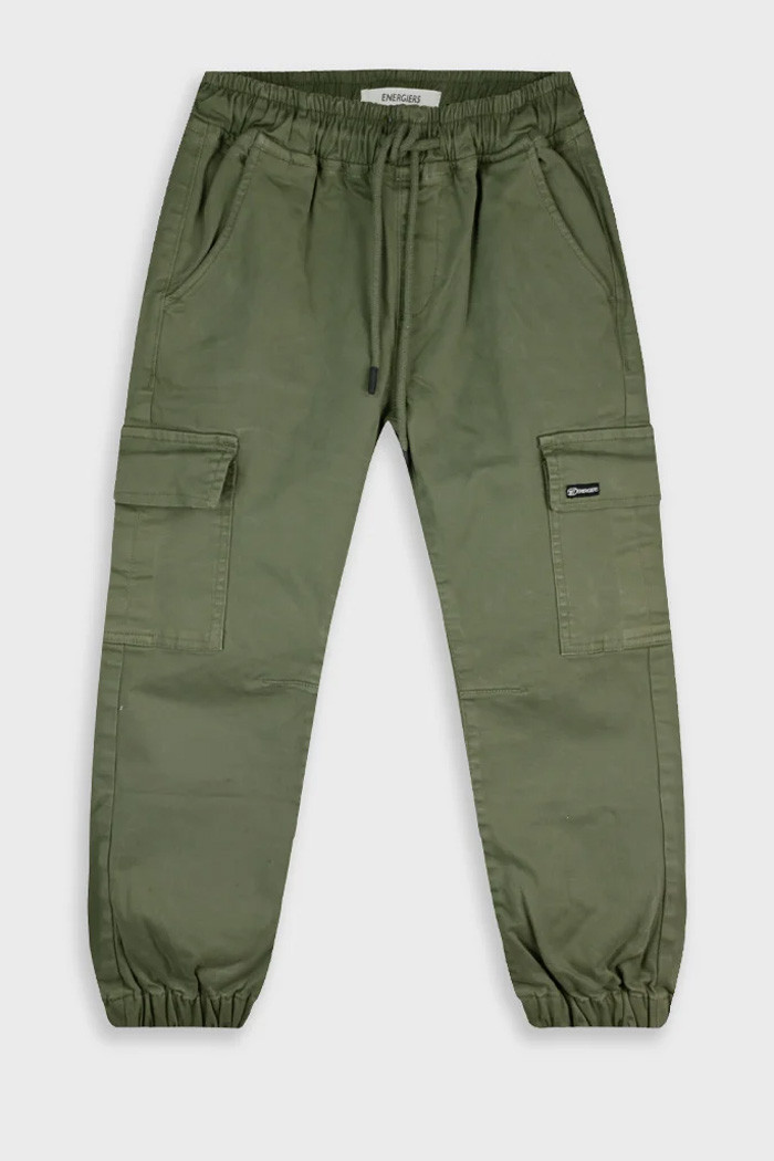 ENERGIERS boys' jogger cargo trousers with side cargo pockets and elasticated ankle cuffs