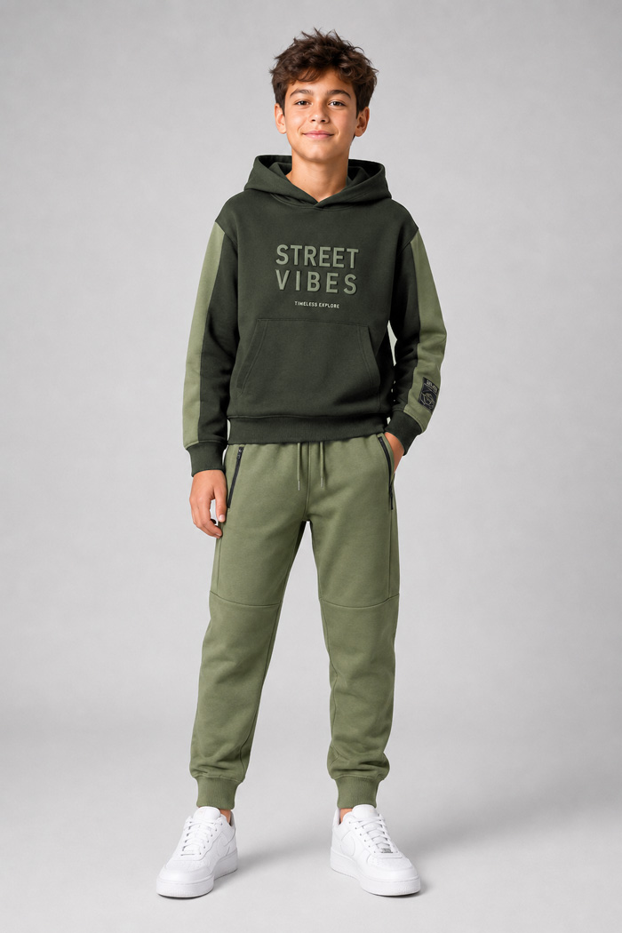 Boys' Hooded Tracksuit Set ENERGIERS 13-126039-0