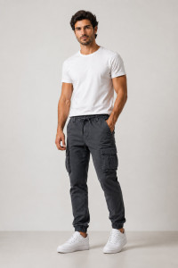 FOREX men's cargo trousers 1356-B anthracite