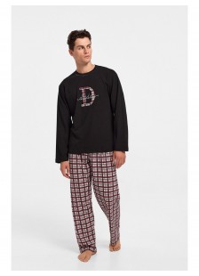 Mens Pajamas GALAXY DADDY with plaid pants