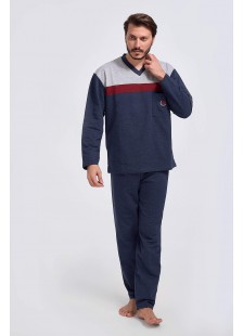 Mens pajamas LION classic with V - Winter 2021