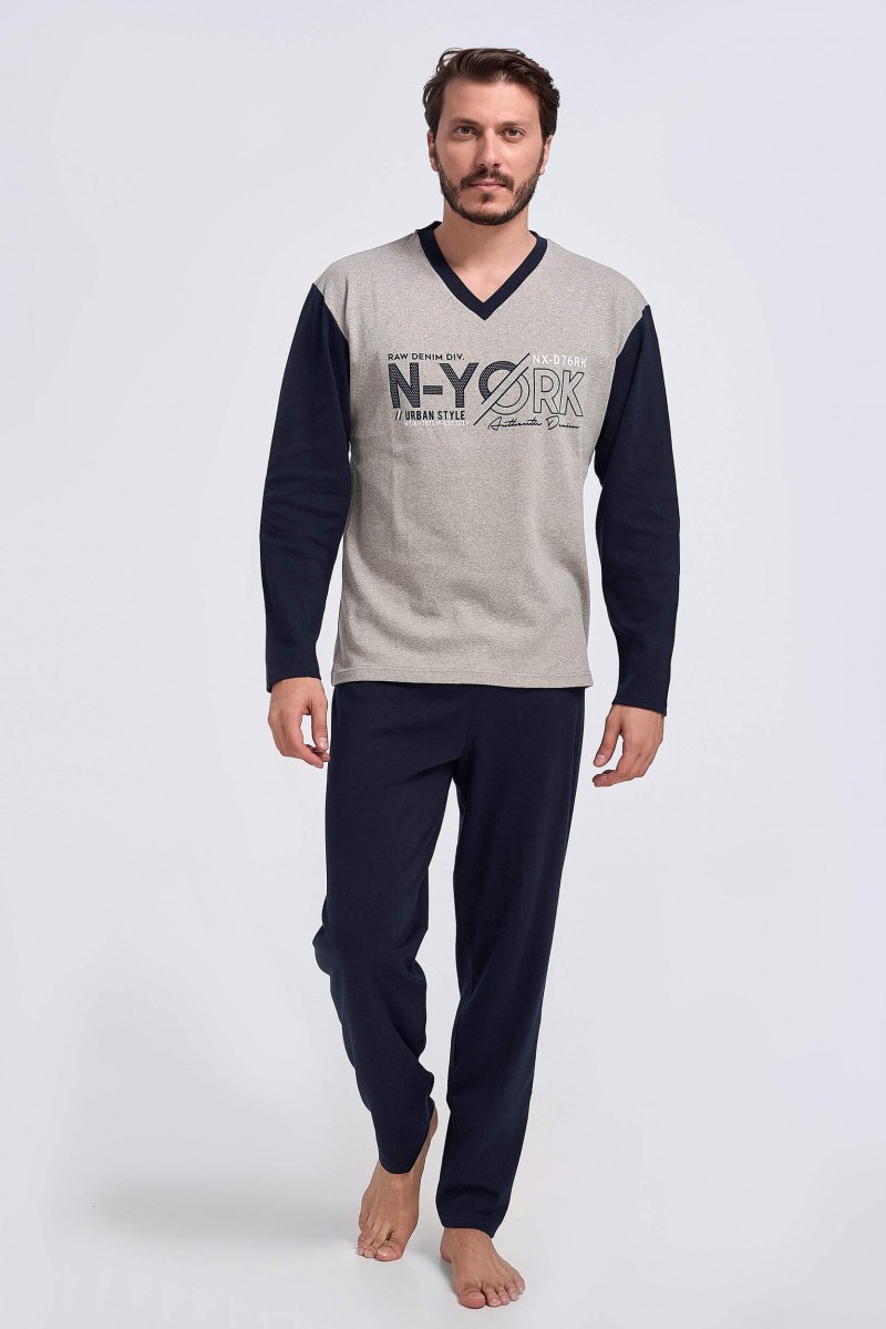 Mens Pajamas Lion NYC Interlock - Winter 2021