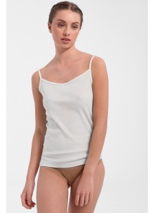 Cotton undershirt with thin straps ELEANA