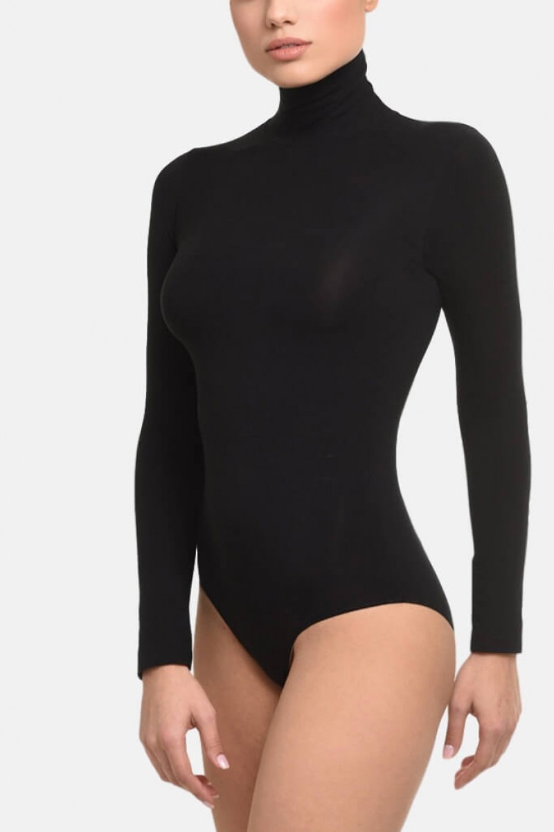 HELIOS Long sleeve turtleneck bodysuit - Micromodal