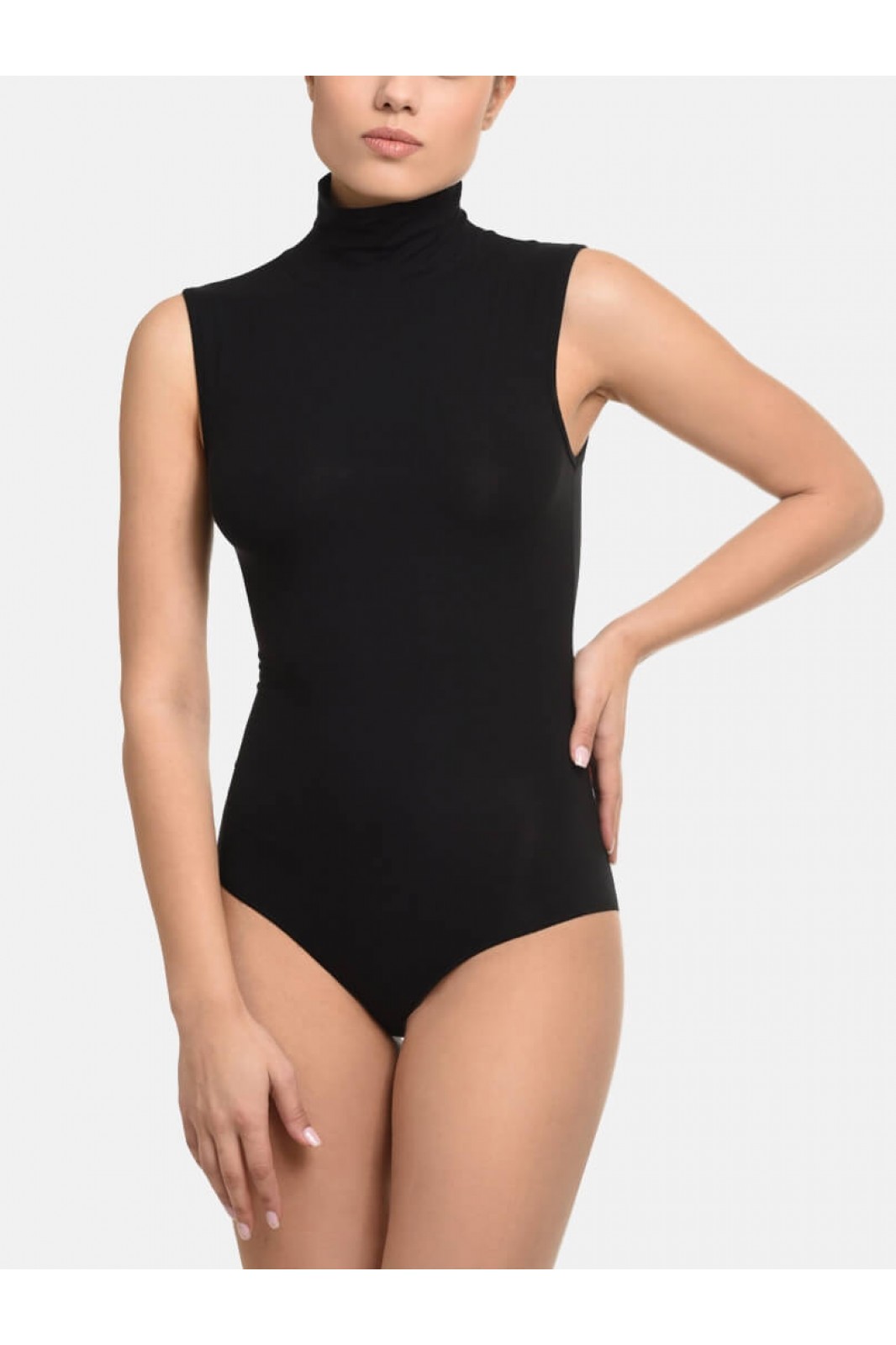 HELIOS Sleeveless turtleneck bodysuit - Micromodal