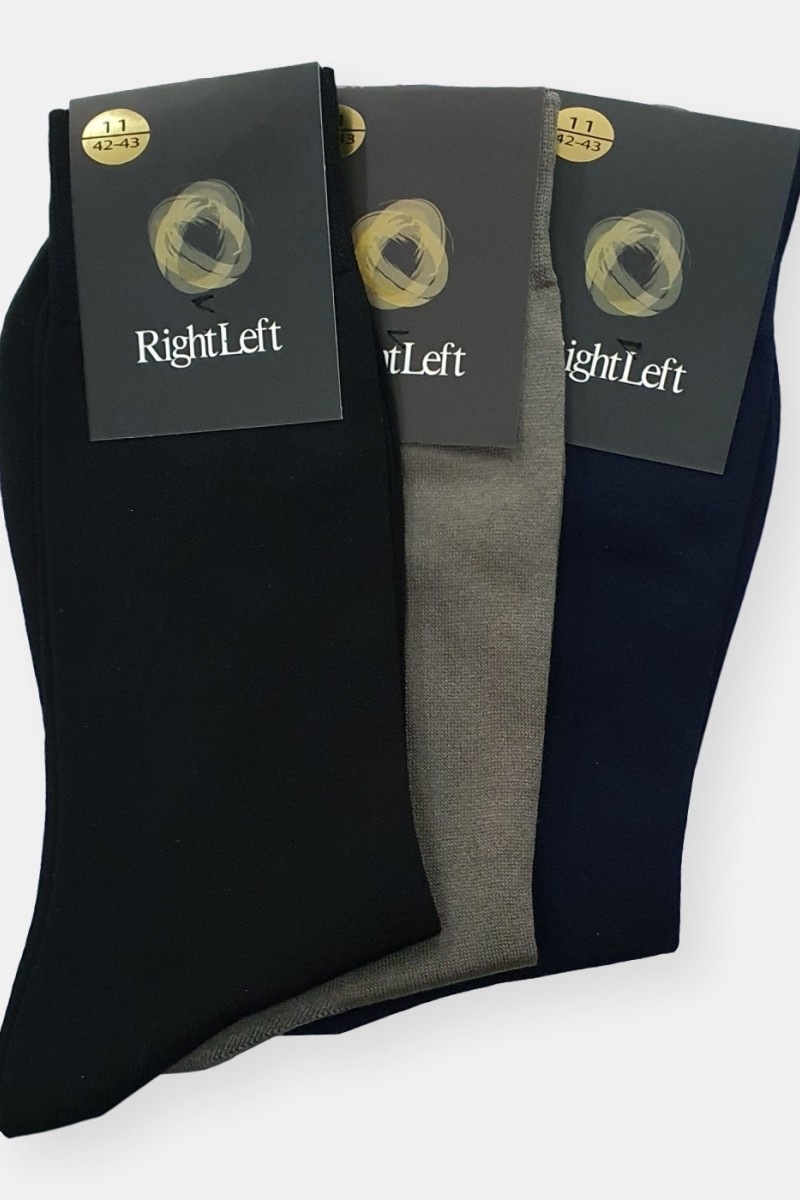 Mens Cotton Socks Mercerized Right Left