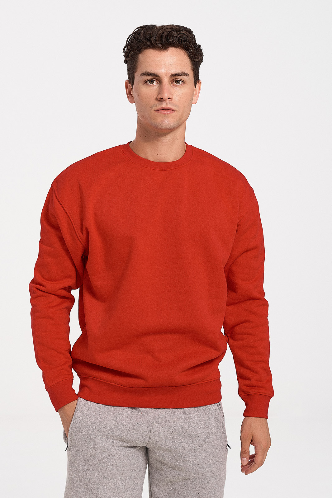 Einfarbiges Herren-Sweatshirt JHK in 8 Farben