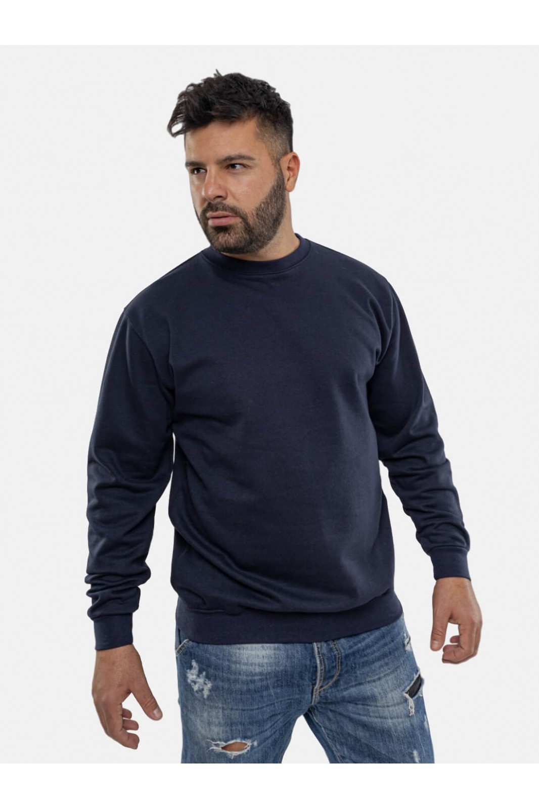 Einfarbiges Herren-Sweatshirt JHK in 8 Farben