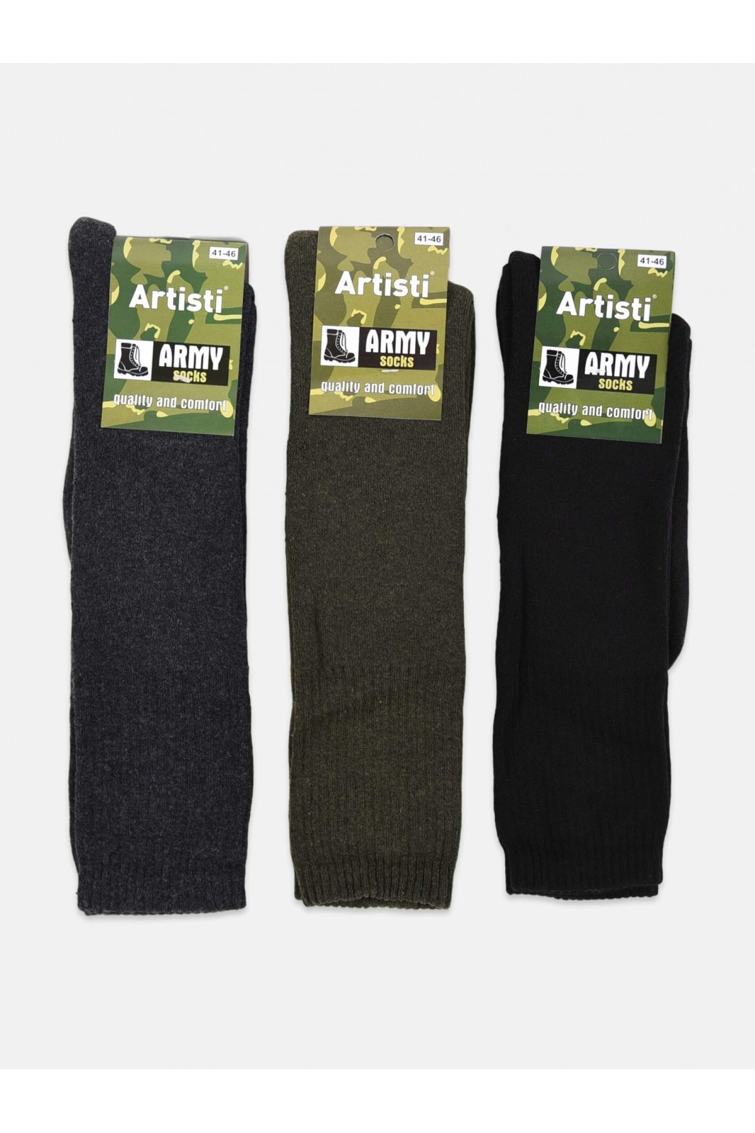 Baumwollstiefelsocken ARTISTI in 3 Farbtönen