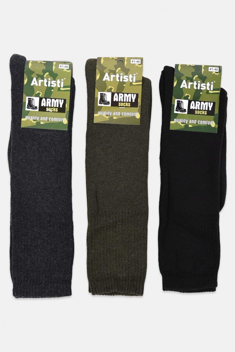 Cotton boot socks ARTISTI in 3 shades