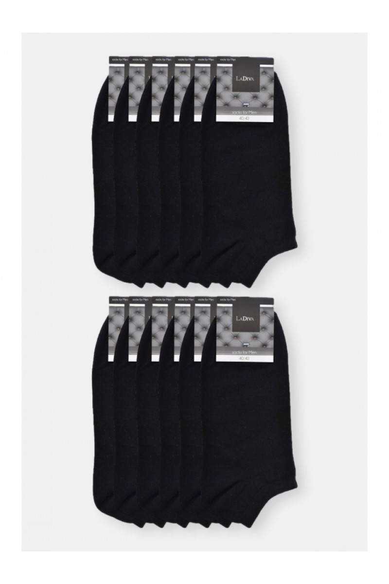 Cotton short socks 12 PACK