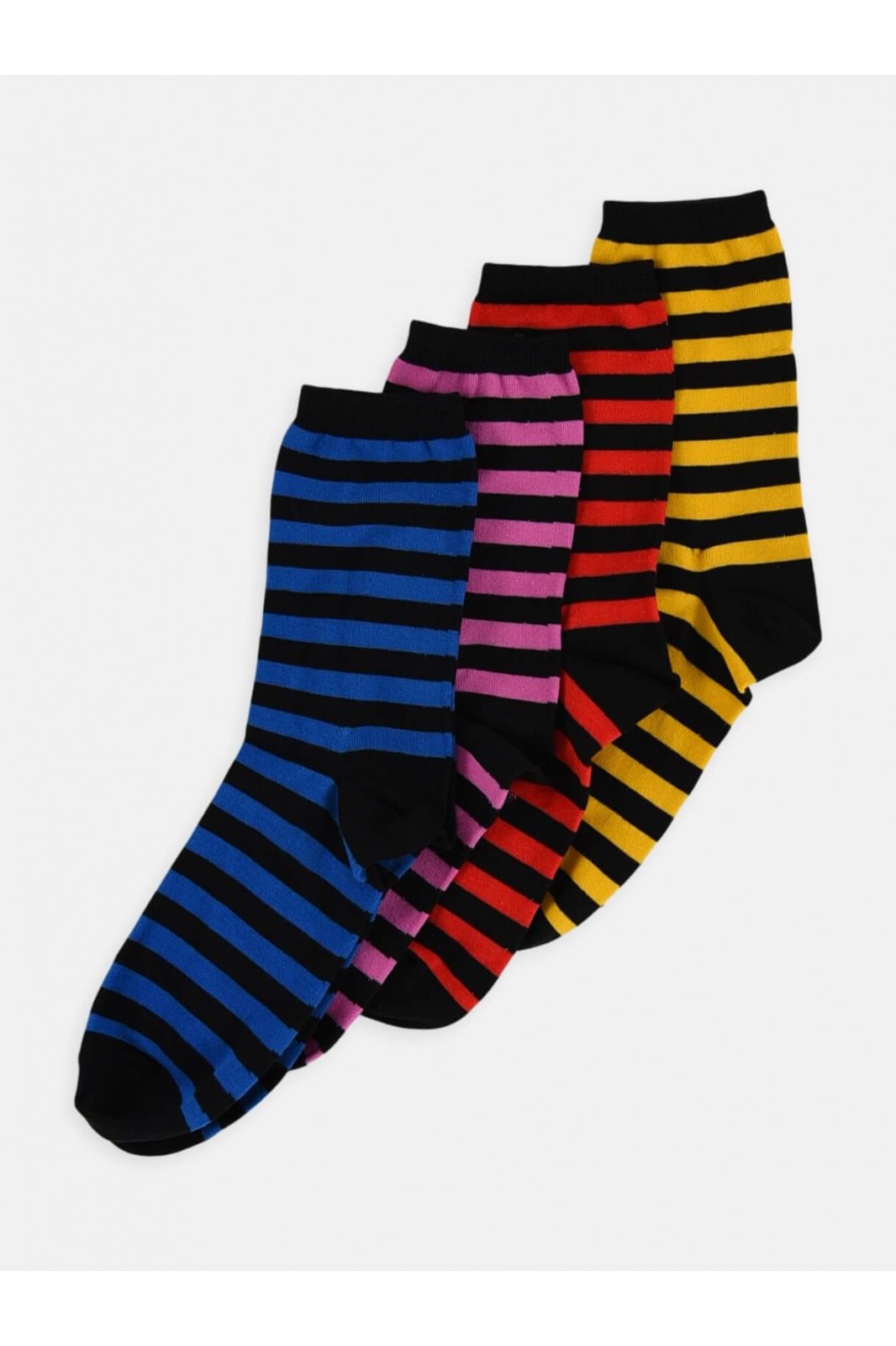 Womens socks LA DIVA Striped in 4 Shades