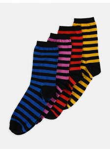 Womens socks LA DIVA Striped in 4 Shades