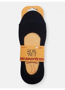 Super No Show socks UNISEX Beige - Black