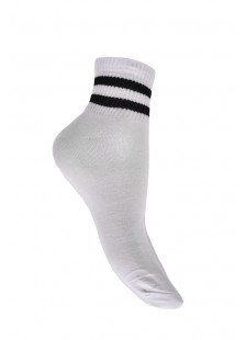 Womens mid-crew socks with stripes 