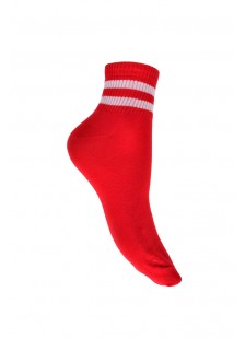 Womens mid-crew socks with stripes 