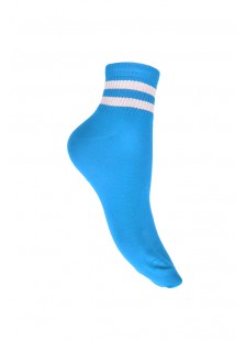 Womens mid-crew socks with stripes 