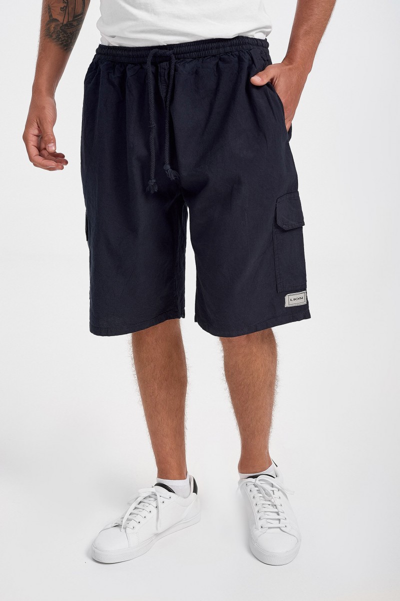 Mens linen shorts LION