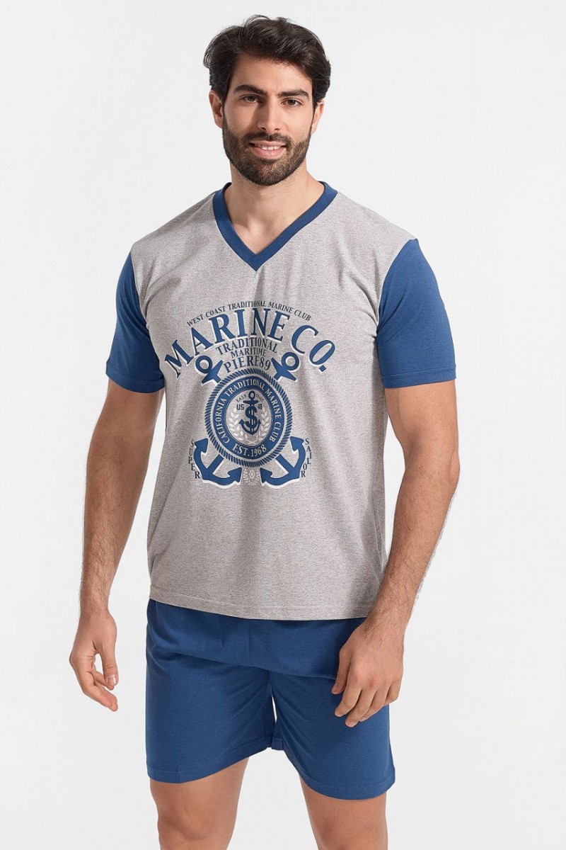 Mens Pajamas LION MARINE Grey