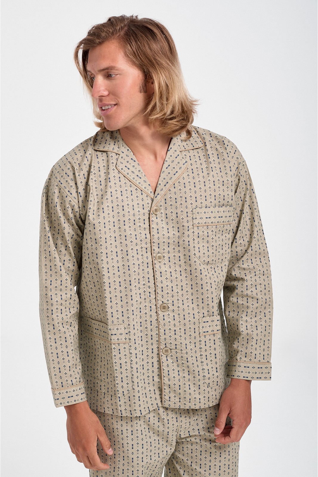 Spring pajamas LION Long-sleeved with buttons