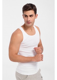 Herren LORD Unterhemd mit breiten Trägern - 100% Baumwolle