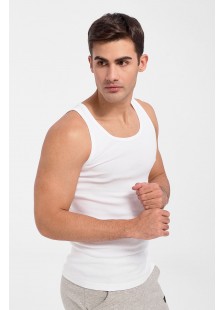 Mens LORD Undershirt  Wide Straps- 100% Cotton