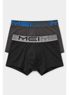 Men's MEI boxer shorts with outer elastic waistband, 2-pack 177-7