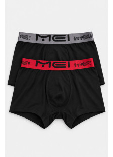 Men's MEI 172 2-Pack Boxer Shorts Red Anthracite MEI-172-4