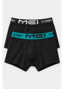 Men's MEI boxer shorts 2-pack 172 Cypress Black MEI-172-5