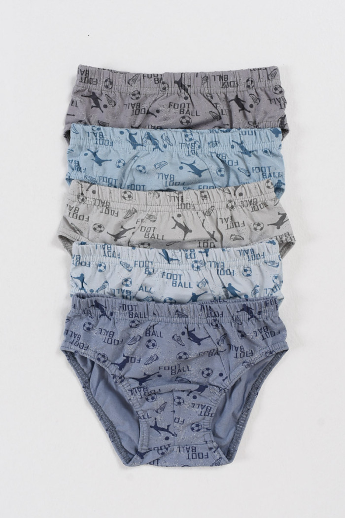 Donella Jungen-Slips mit Mustern im 5er-Pack 761203