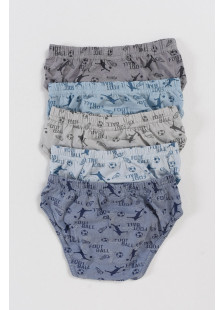 Donella Jungen-Slips mit Mustern im 5er-Pack 761203
