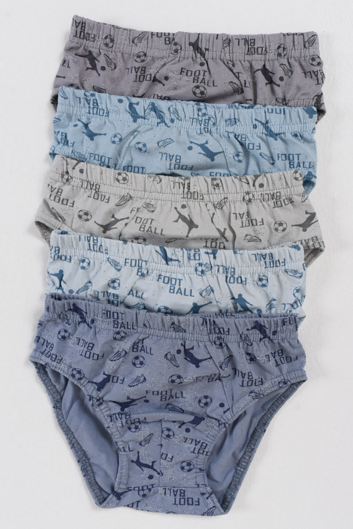 Donella Jungen-Slips mit Mustern im 5er-Pack 761203