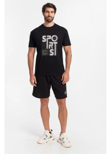 JHK men’s black short-sleeve T-shirt 150-24-06