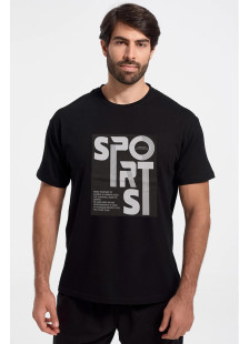 JHK men’s black short-sleeve T-shirt 150-24-06
