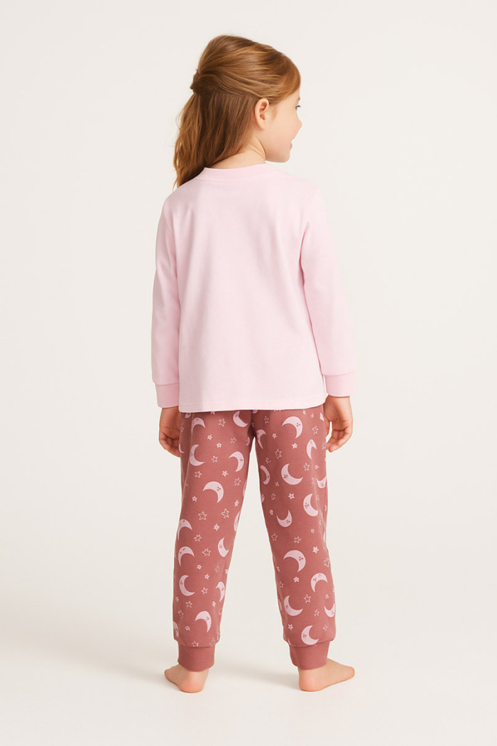 Pretty Baby girls' pink winter pyjamas