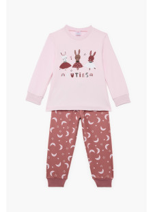 Pretty Baby girls' pink winter pyjamas