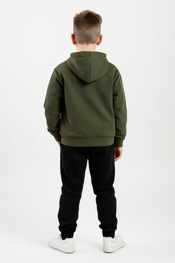 TRAX khaki three-piece winter tracksuit for boys aged 6–16