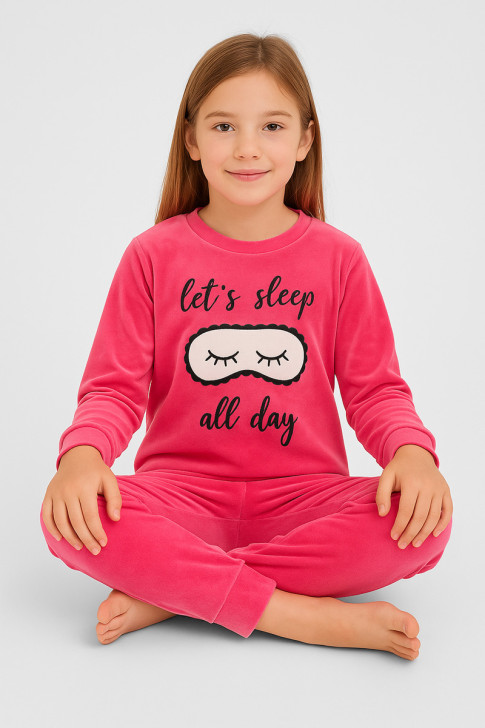 TRAX Girls' Velour Winter Pyjamas 48696